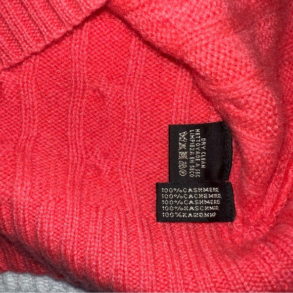 Ralph Lauren Black Label Cashmere Sweater Women's Small Slim Fit Cable Knit - Picture 5 of 8